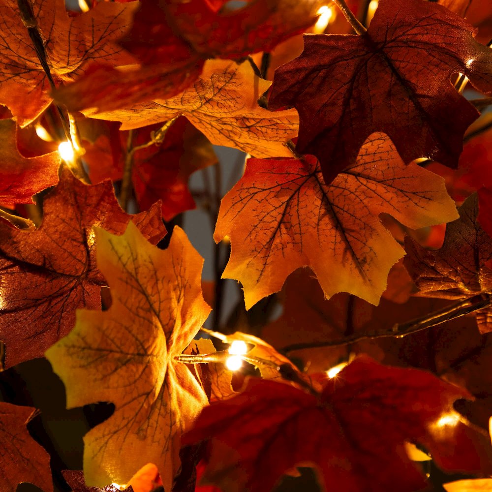4ft. Pre-Lit Deluxe Autumn Maple Artificial Fall Tree with 68 LED Lights