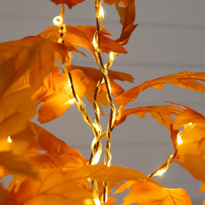 4ft. Pre-Lit Autumn Maple Artificial Fall Tree with 180 Warm White LED Lights