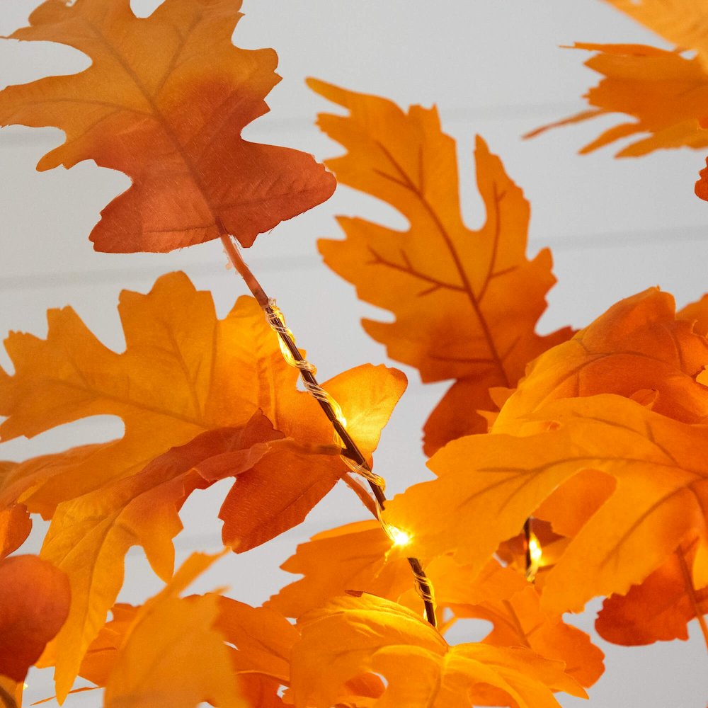 5ft. Pre-Lit Autumn Maple Artificial Fall Tree with 240 Warm White LED Lights