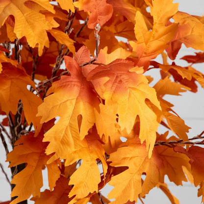7ft. Pre-Lit Autumn Maple Artificial Fall Tree with 450 Warm White LED Lights