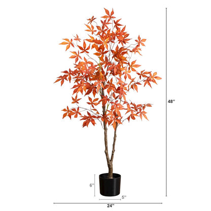 4ft. Autumn Japanese Maple Artificial Fall Tree