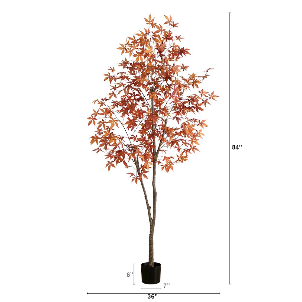 7ft. Autumn Japanese Maple Artificial Fall Tree