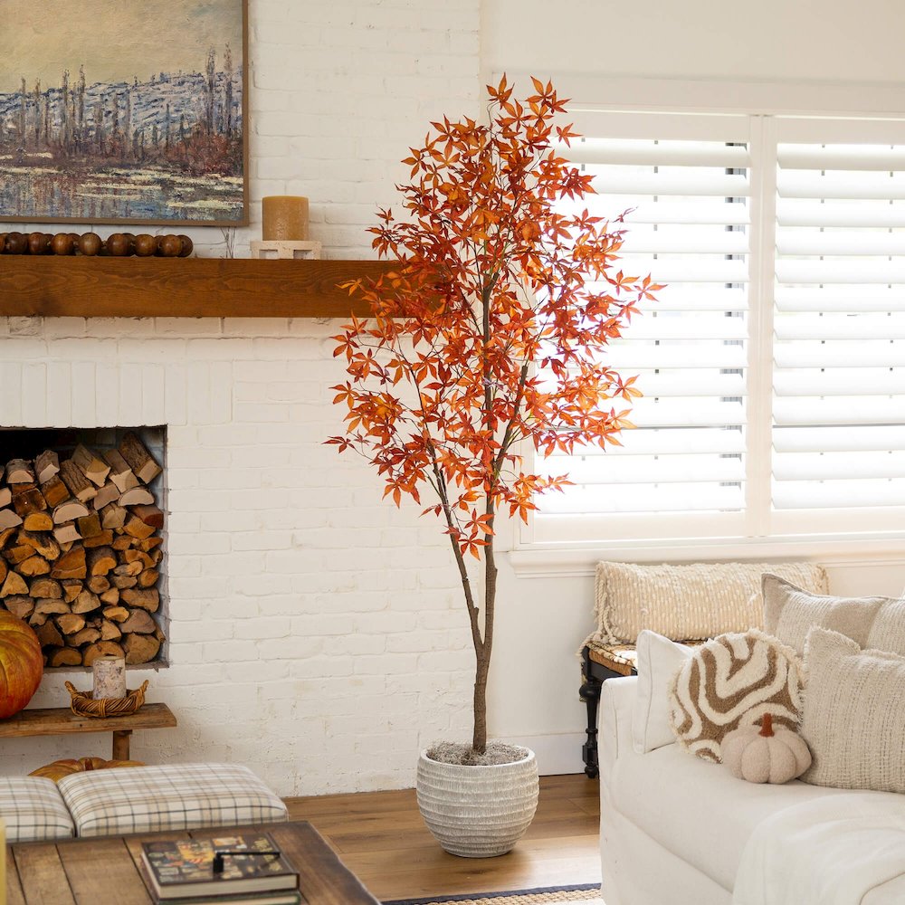 7ft. Autumn Japanese Maple Artificial Fall Tree