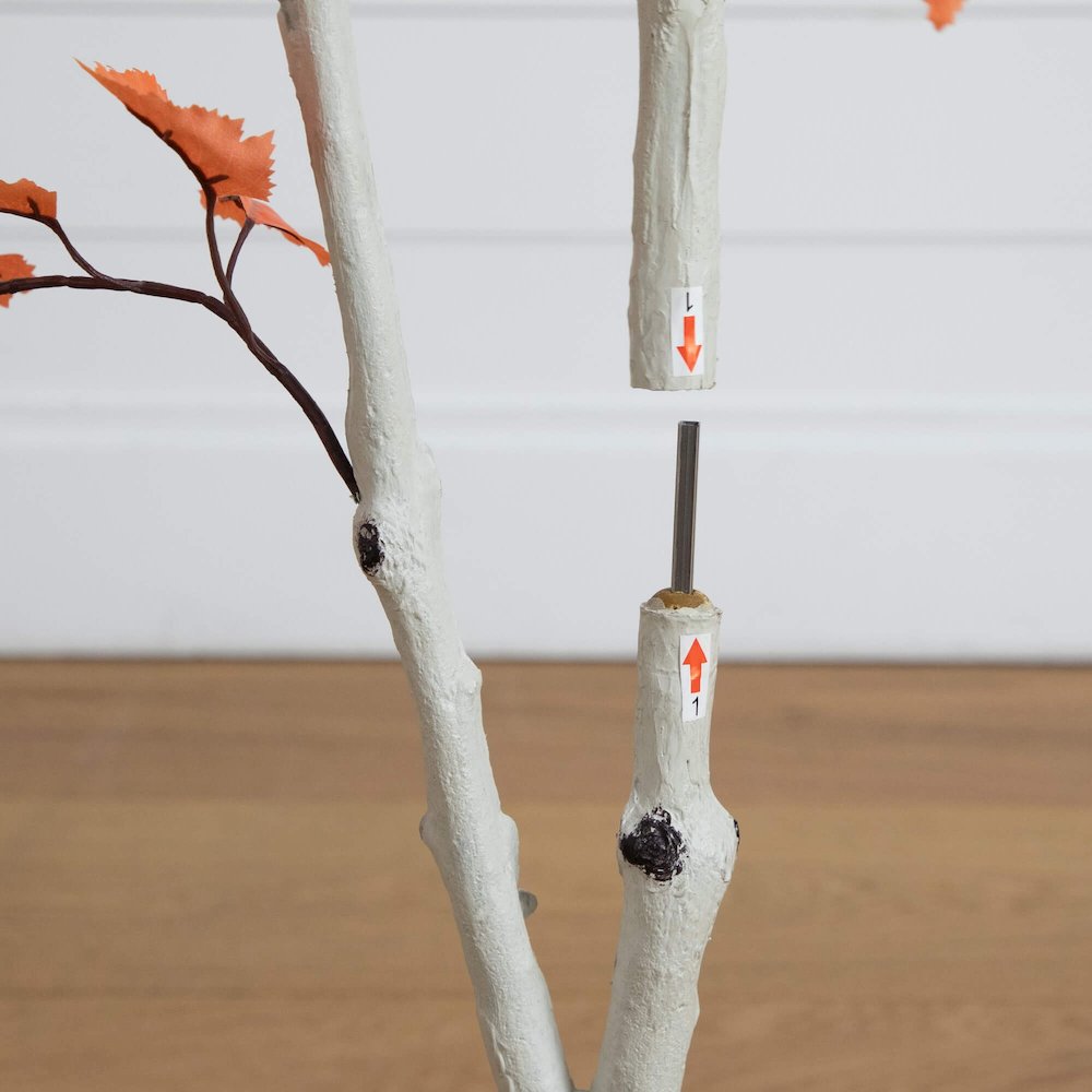 4ft. Autumn Paper Birch Artificial Fall Tree