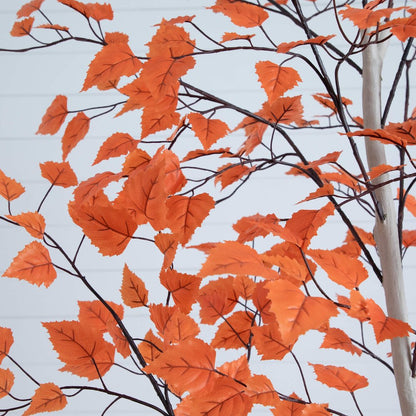 7ft. Autumn Paper Birch Artificial Fall Tree