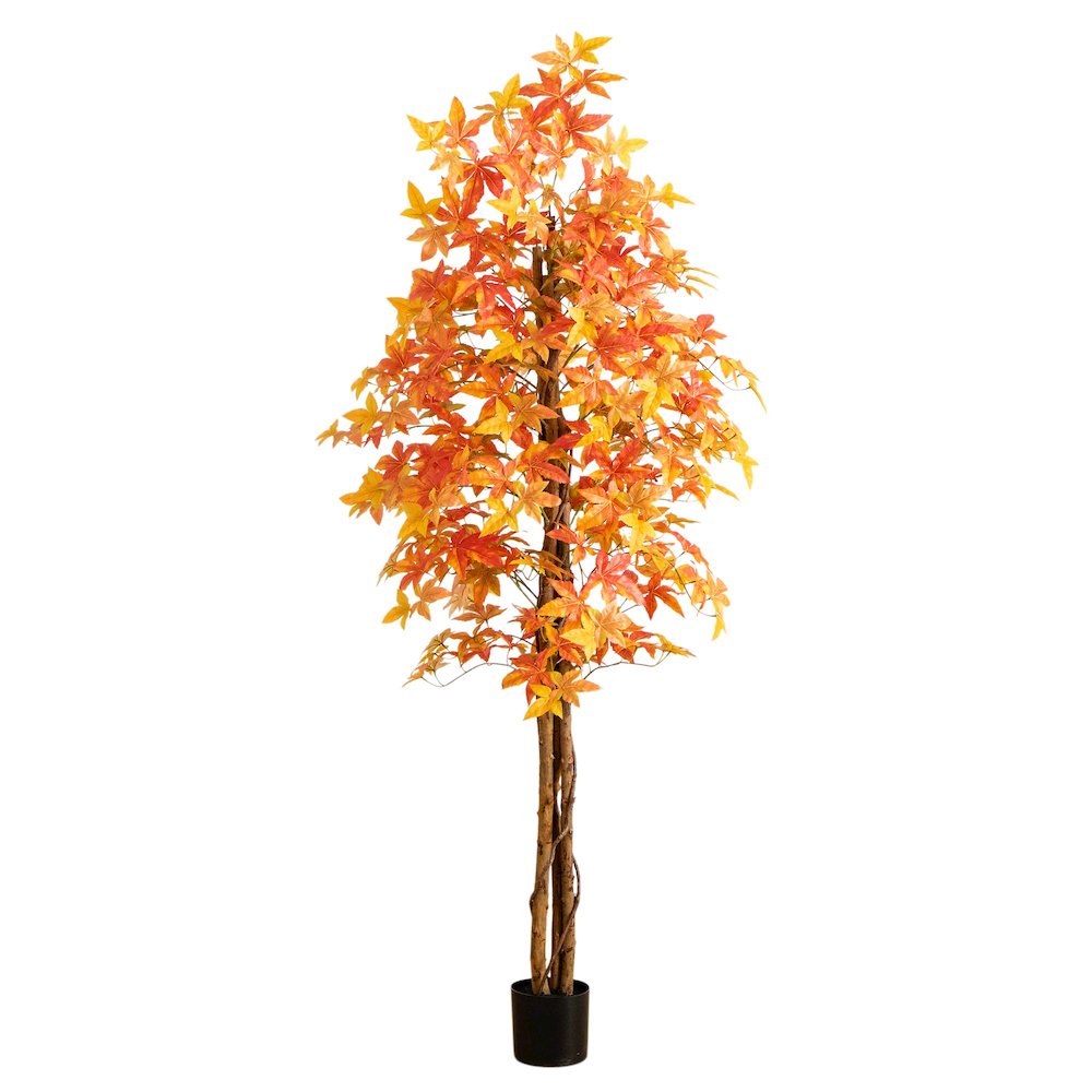 7ft. Autumn Deluxe Maple Artificial Fall Tree