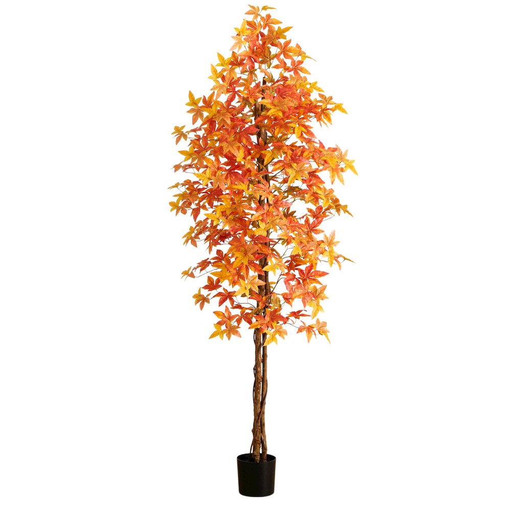 8ft. Autumn Deluxe Maple Artificial Fall Tree