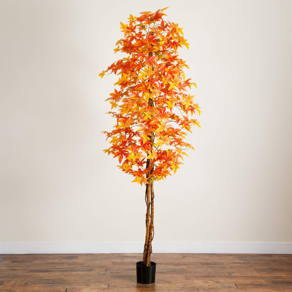 9ft. Autumn Deluxe Maple Artificial Fall Tree
