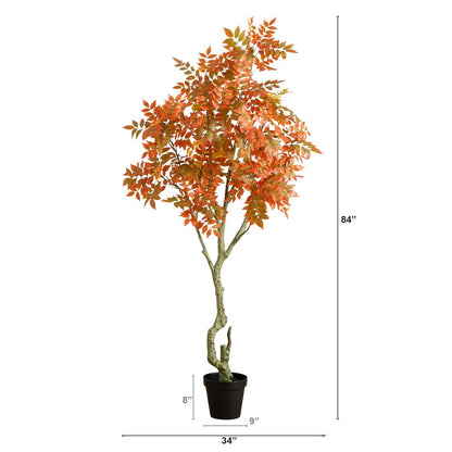 7ft. Autumn Sumac Artificial Fall Tree