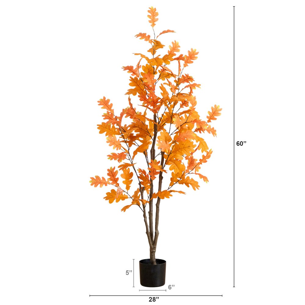 5ft. Artificial Autumn Oak Tree
