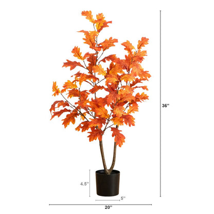 3ft. Autumn Oak Artificial Fall Tree