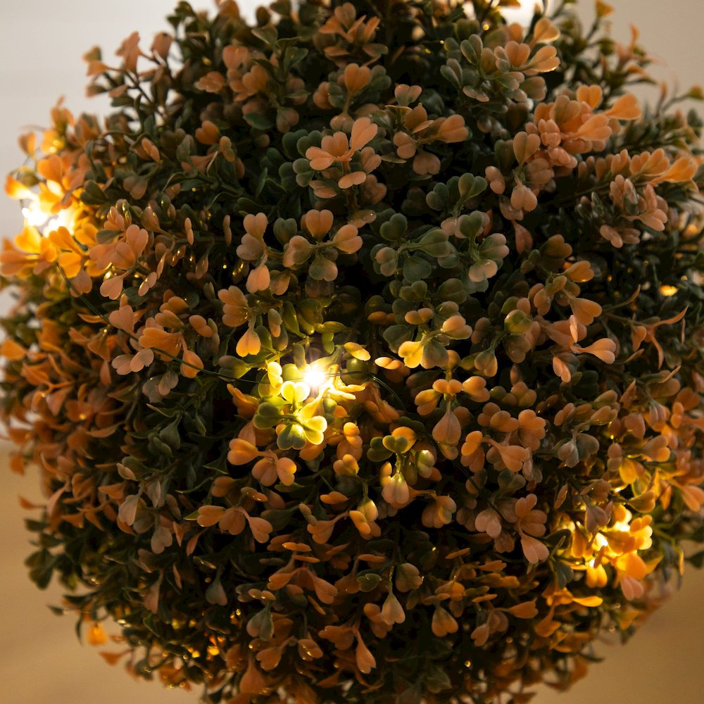 3ft. Autumn Triple Ball Boxwood Artificial Fall Topiary Tree