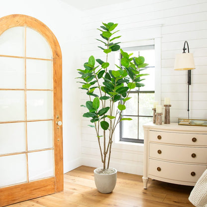7ft. Artificial Minimalist Audrey Ficus Tree