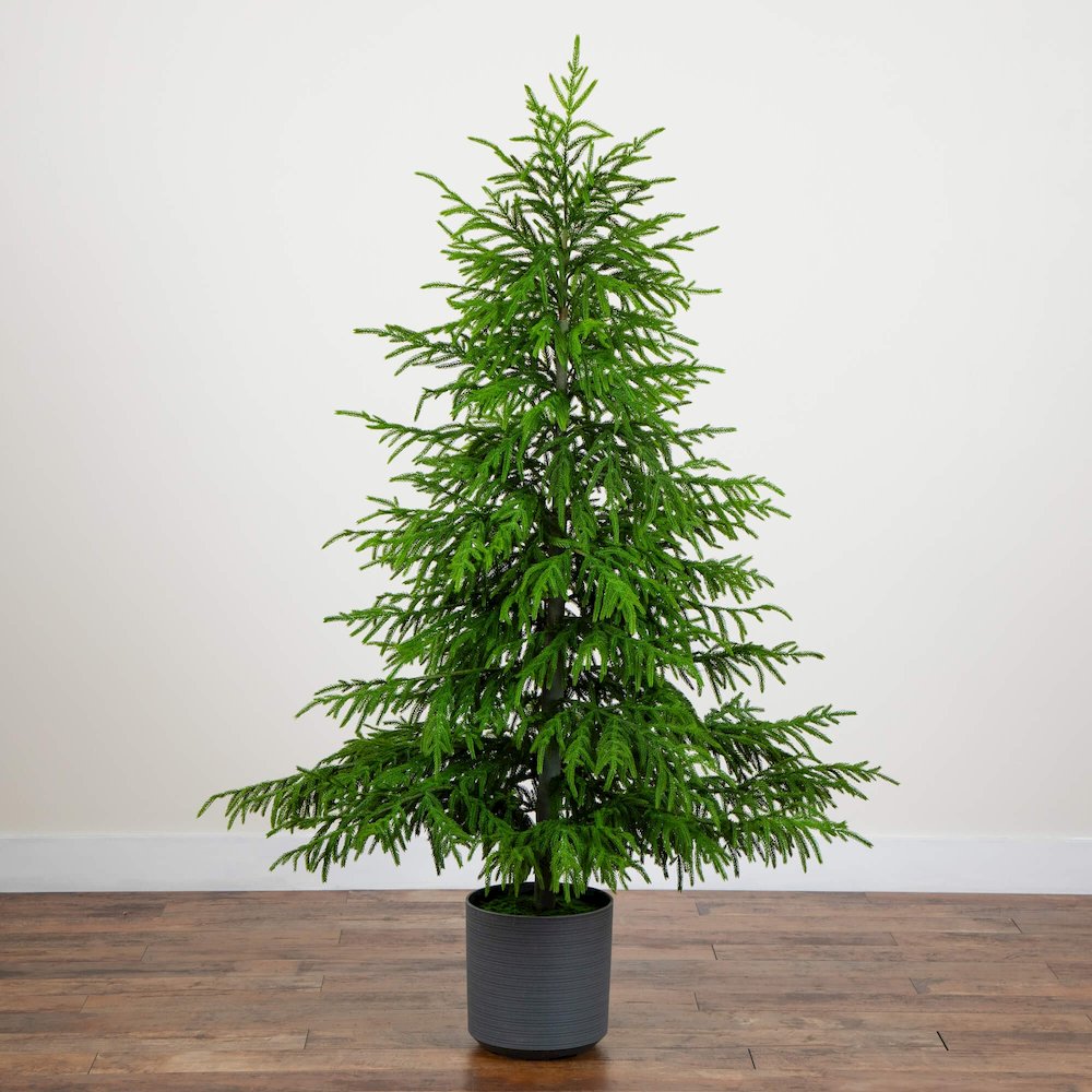 6ft. Artificial Real Touch Norfolk Island Pine Christmas Tree with Natural Look