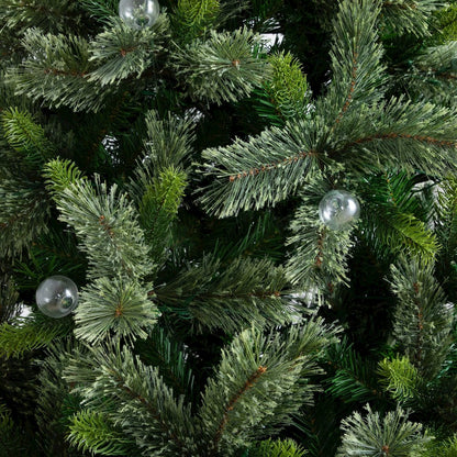 7.5ft. Artificial Christmas Tree with 450 Clear Globe Bulbs and LED Lights