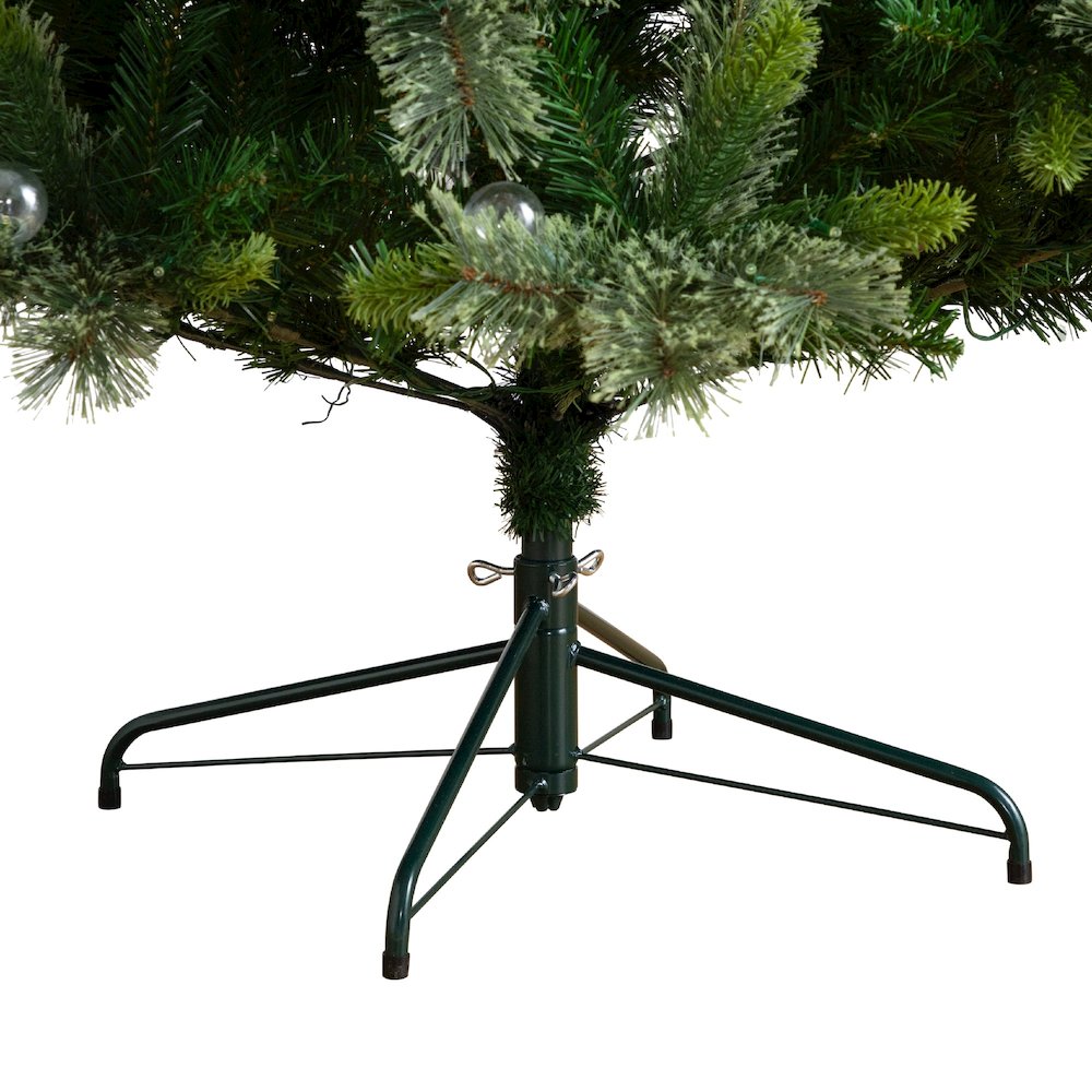 7.5ft. Artificial Christmas Tree with 450 Clear Globe Bulbs and LED Lights