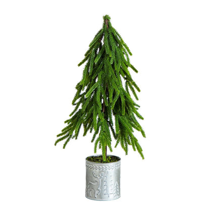 20in. Artificial Real Touch Down Swept Norfolk Island Pine