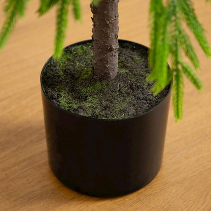 3ft. Artificial Real Touch Down Swept Norfolk Pine Tree with Natural Look