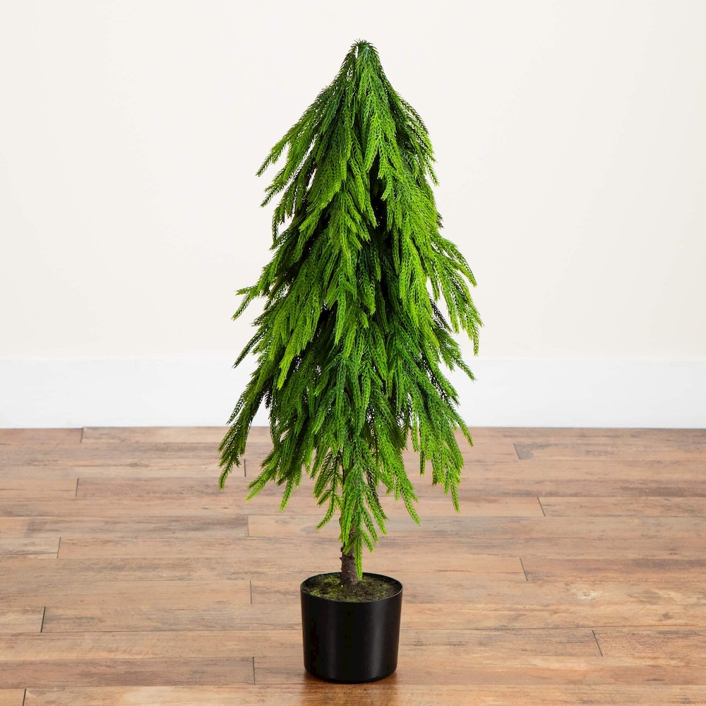 3ft. Artificial Real Touch Down Swept Norfolk Pine Tree with Natural Look
