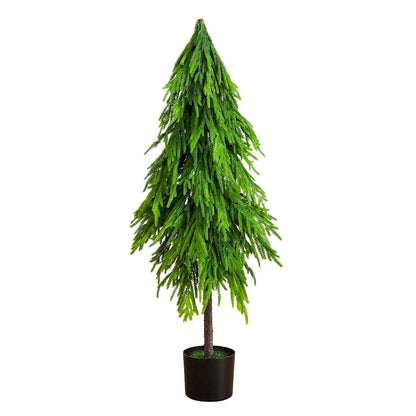 4ft. Artificial Real Touch Down Swept Norfolk Pine Tree with Natural Look