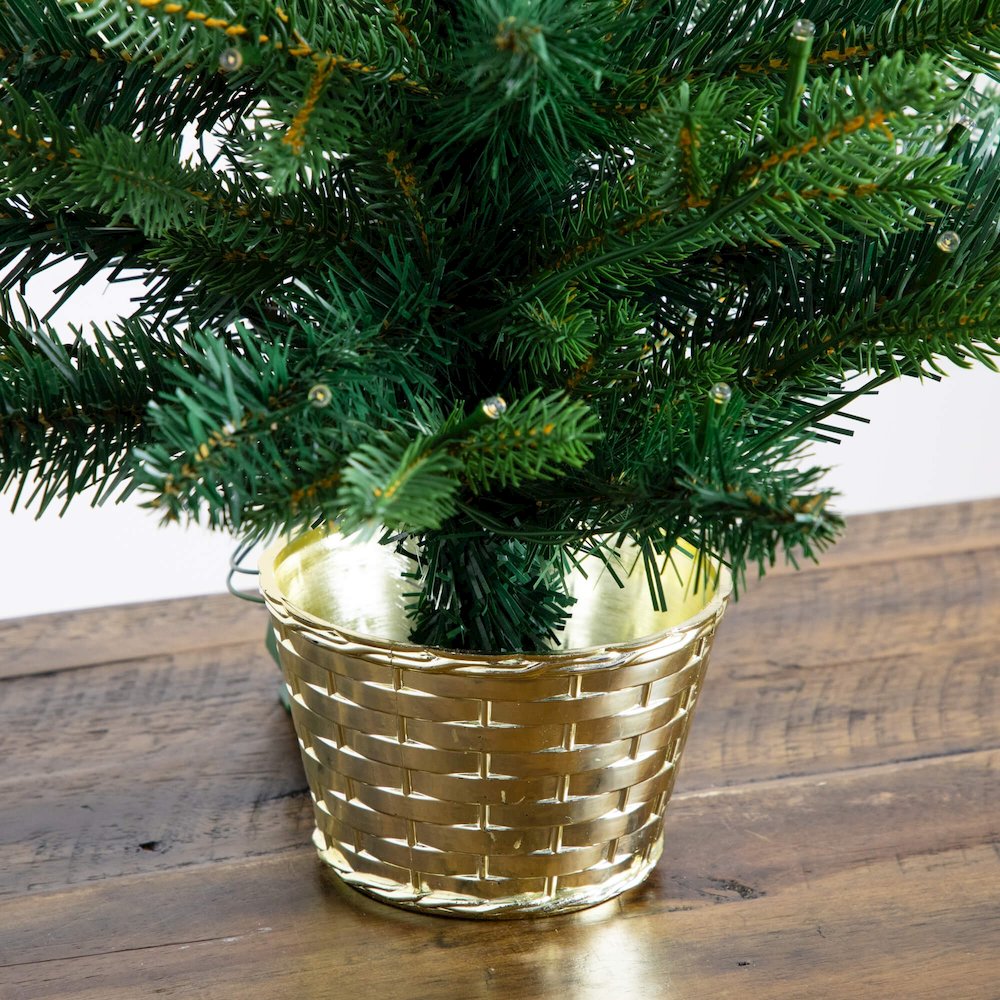 2ft. Pre-Lit Artificial Classic Christmas Tree with 35 LED Lights