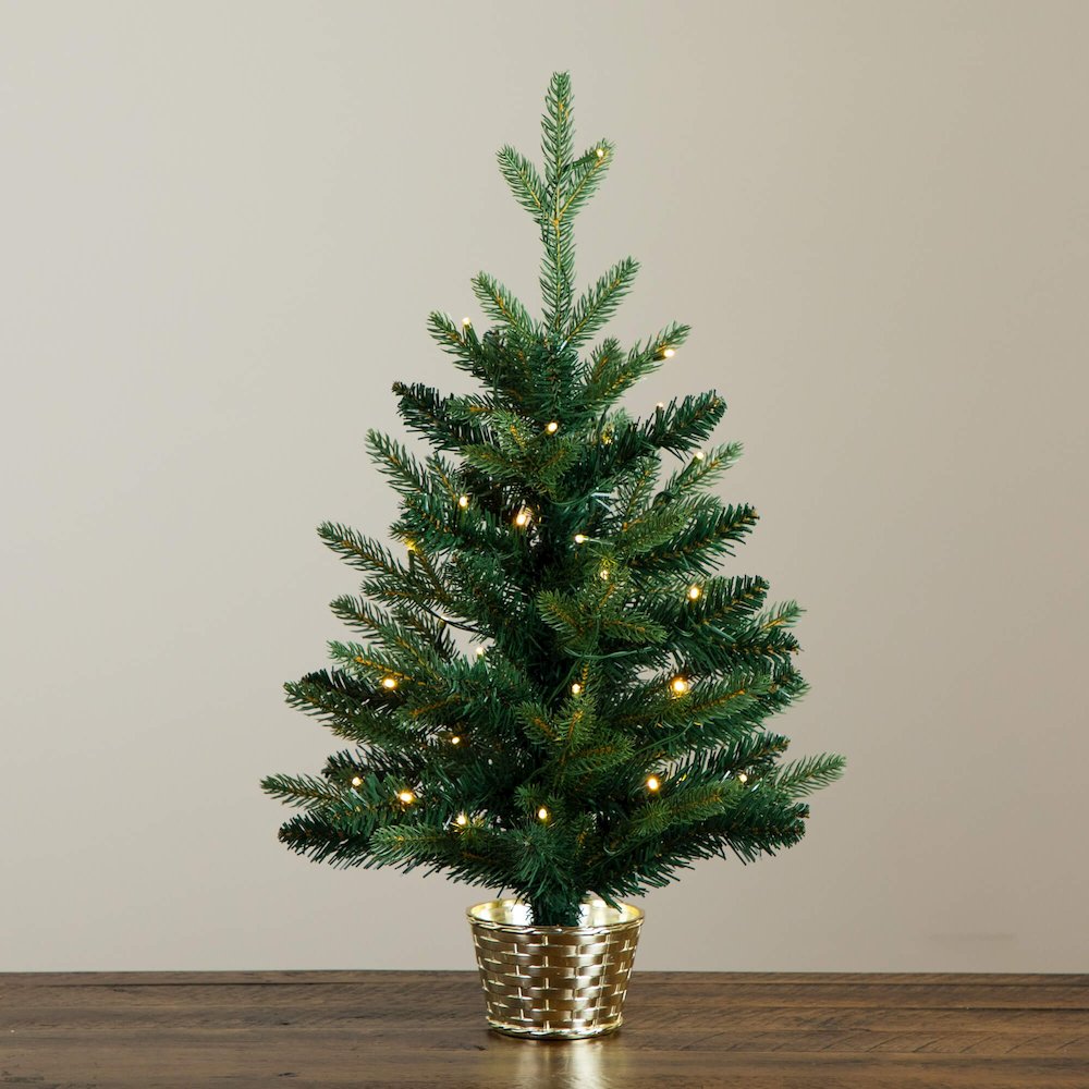 2ft. Pre-Lit Artificial Classic Christmas Tree with 35 LED Lights