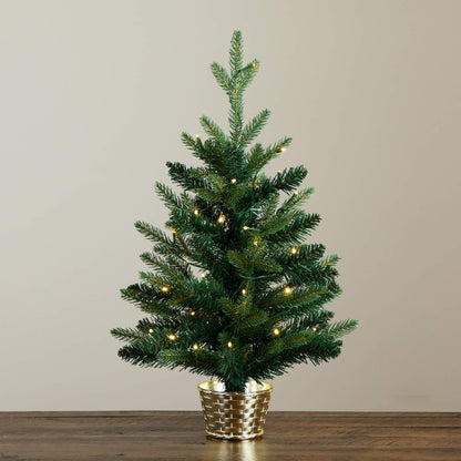 2ft. Pre-Lit Artificial Classic Christmas Tree with 35 LED Lights