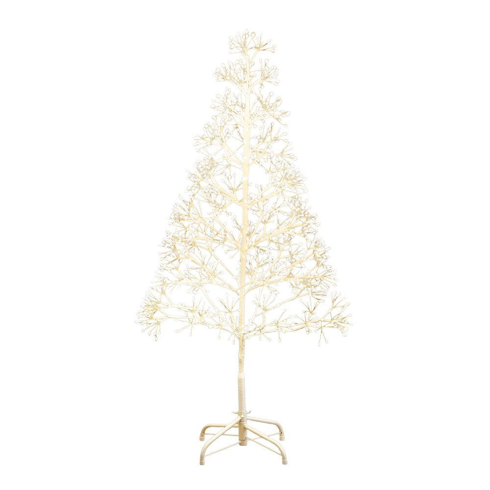 4ft. Pre-Lit Artificial White Starburst Tree with 800 Fairy LED Lights