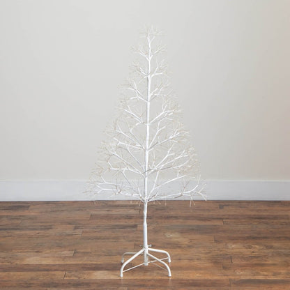 4ft. Pre-Lit Artificial White Starburst Tree with 800 Fairy LED Lights