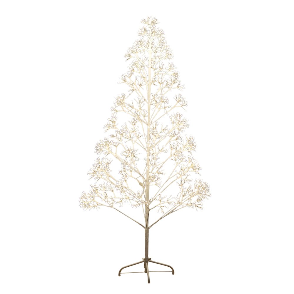 6ft. Pre-Lit Artificial White Starburst Tree with 1680 Fairy LED Lights