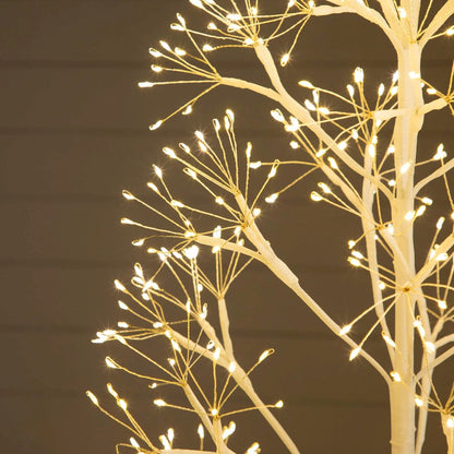 6ft. Pre-Lit Artificial White Starburst Tree with 1680 Fairy LED Lights