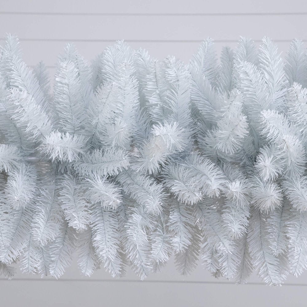 8ft. Artificial Holiday White Christmas Pine Archway