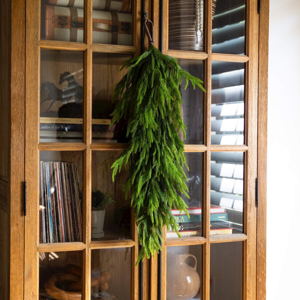 3ft. Artificial Real Touch Norfolk Island Pine Teardrop with Natural Look