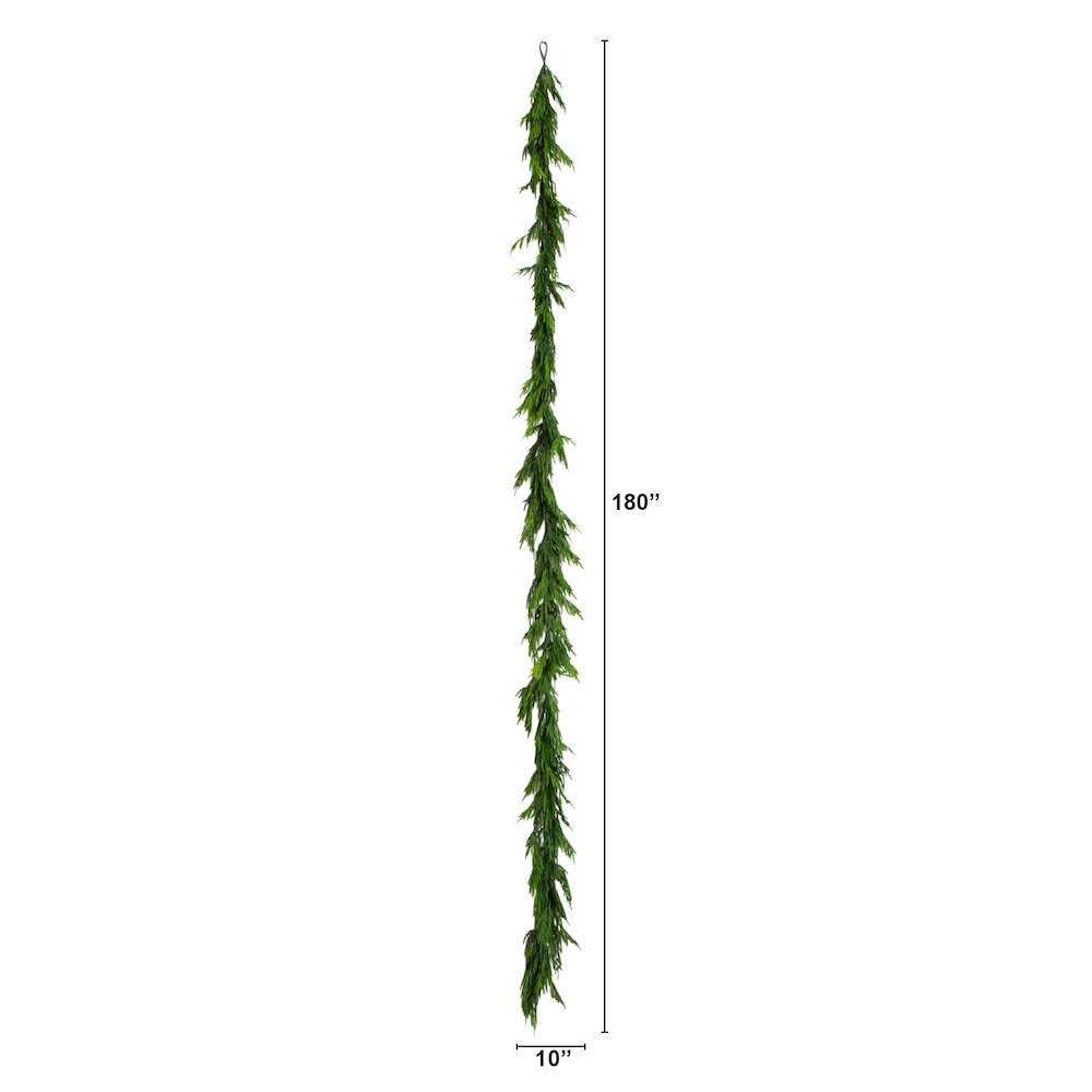 15ft. Artificial Real Touch Norfolk Island Pine Garland with Natural Look