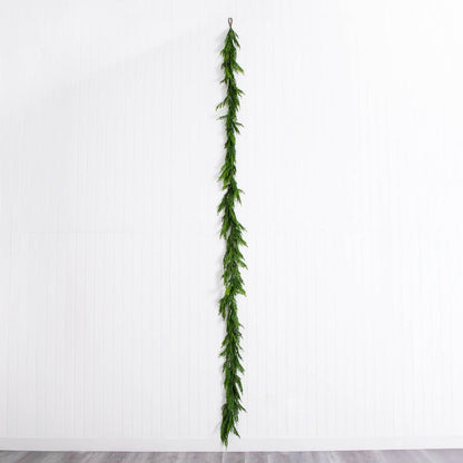 15ft. Artificial Real Touch Norfolk Island Pine Garland with Natural Look