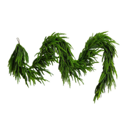10ft. Artificial Real Touch Norfolk Island Pine Garland with Natural Look
