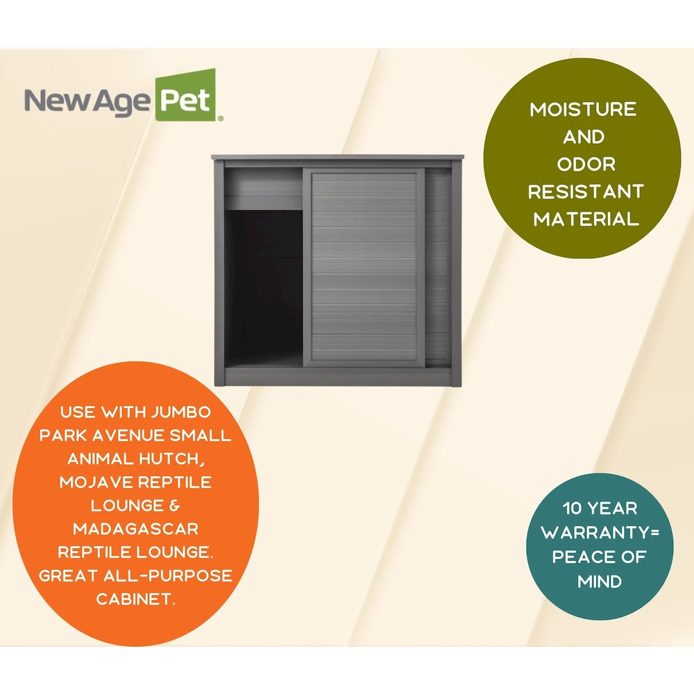 New Age Pet® ECOFLEX® 30" Versa Multi-Purpose Cabinet Stand - Grey