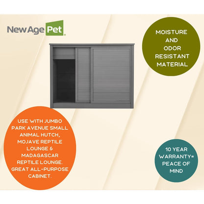 New Age Pet® ECOFLEX® 36" Versa Multi-Purpose Cabinet Stand - Grey