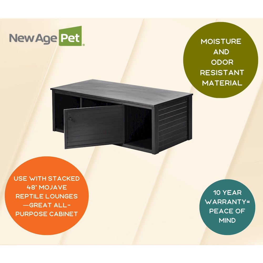 ECOFLEX 48" Lo-Boy Versa Stand in Black
