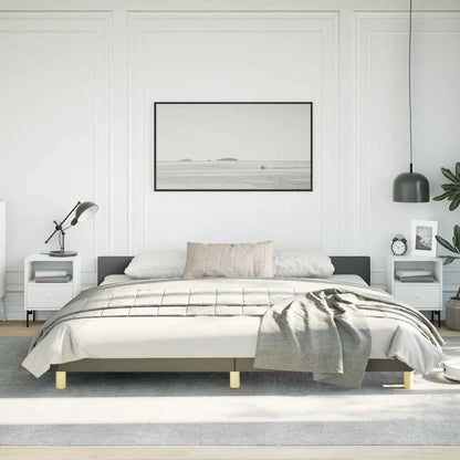 Bed Frame With Headboard Dark Gray