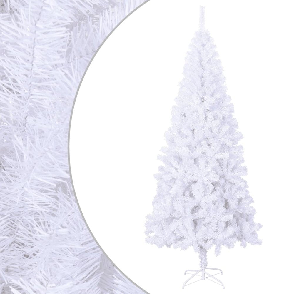 Artificial Christmas Tree White PVC, Steel 94.5 in