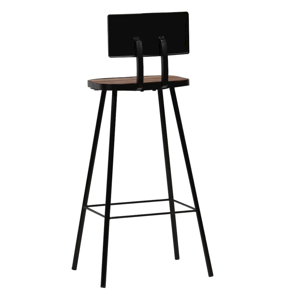 Bar Set Multicolor Solid reclaimed wood and powder-coated steel