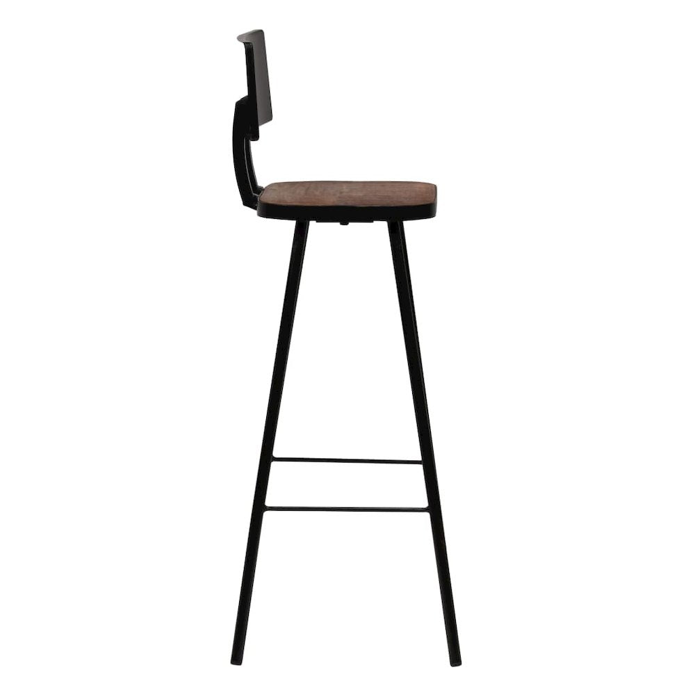 Bar Set Multicolor Solid reclaimed wood and powder-coated steel