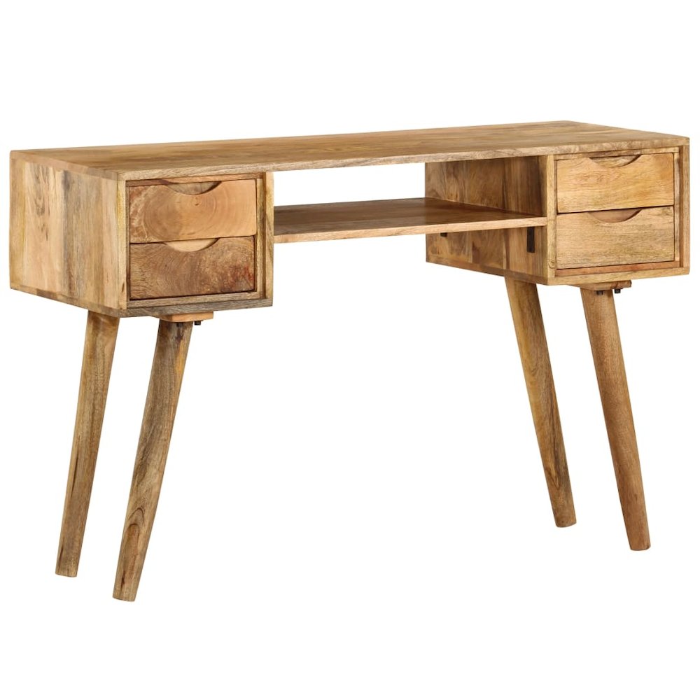 Writing Desk Varies by piece Solid mango wood 45.3 x 18.5 x 29.9 in
