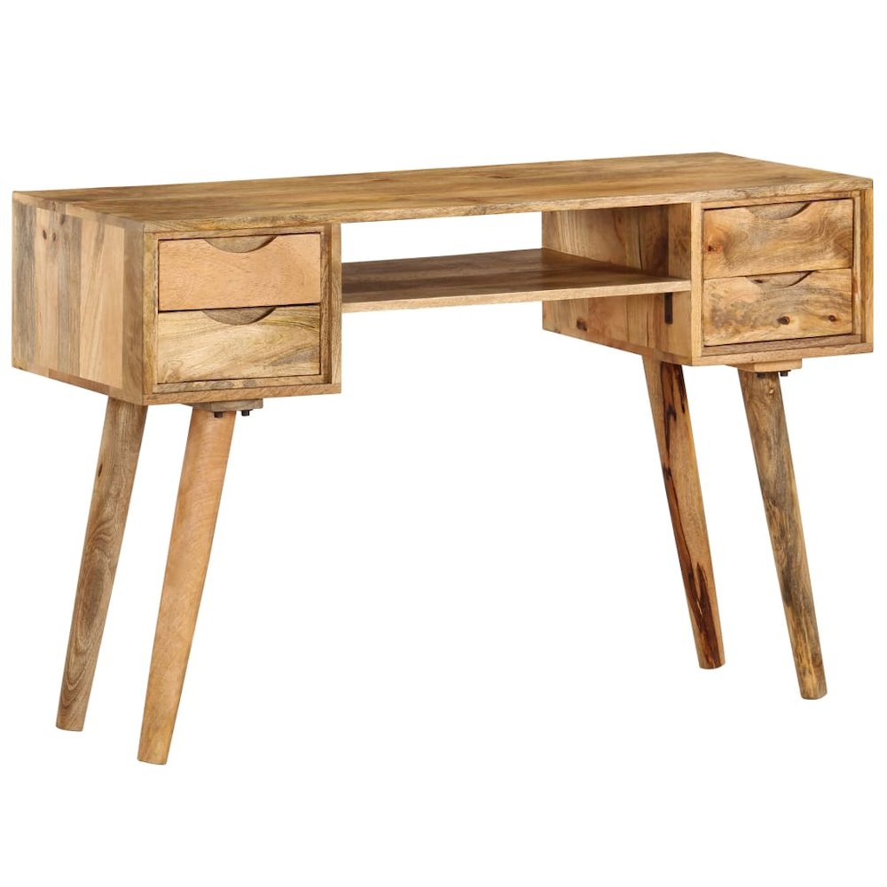 Writing Desk Varies by piece Solid mango wood 45.3 x 18.5 x 29.9 in