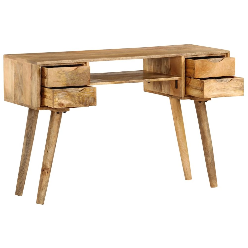 Writing Desk Varies by piece Solid mango wood 45.3 x 18.5 x 29.9 in