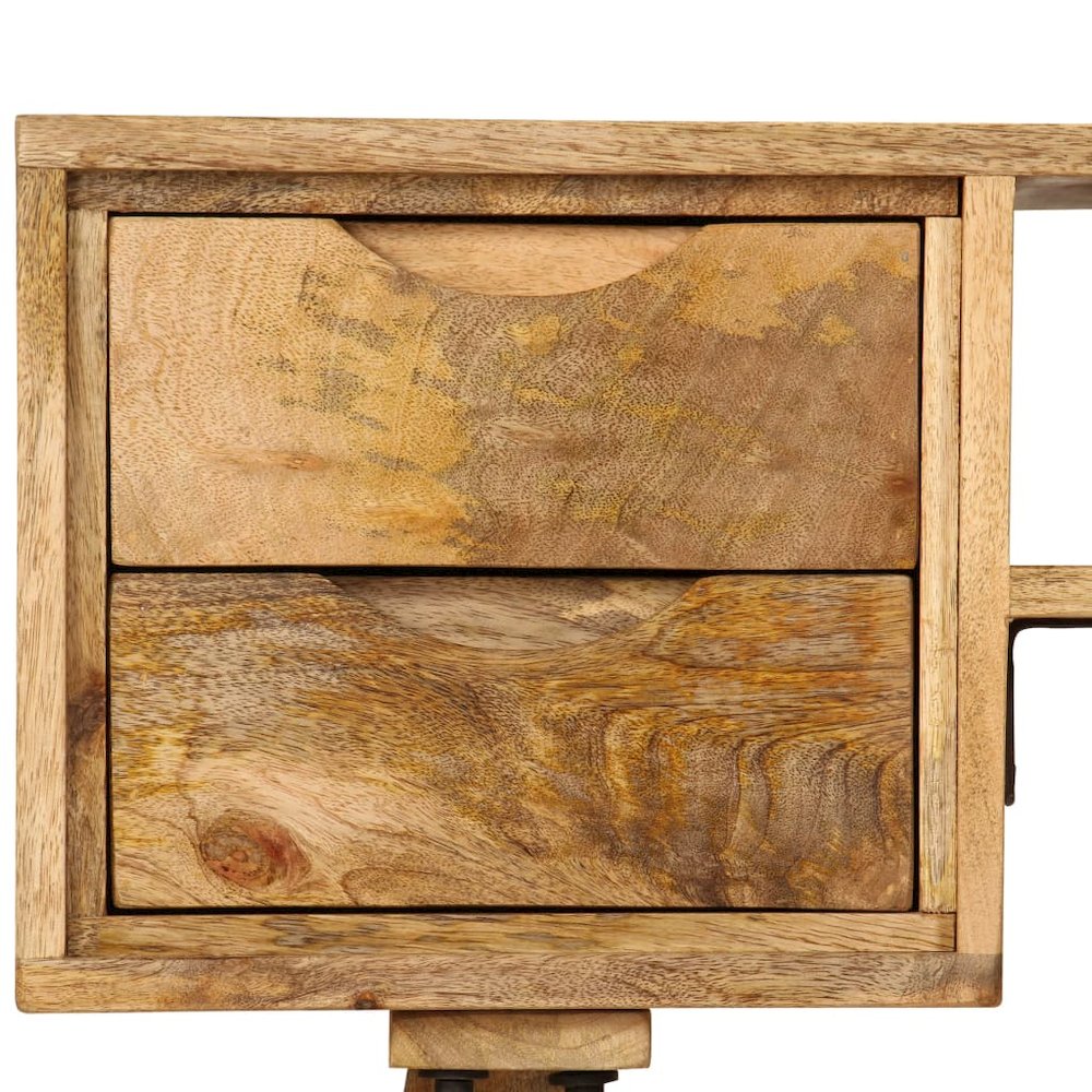 Writing Desk Varies by piece Solid mango wood 45.3 x 18.5 x 29.9 in