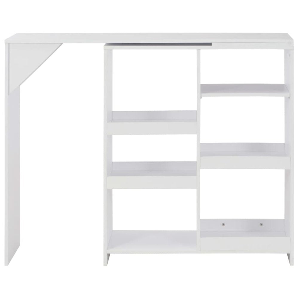 Bar Table White Engineered wood Large Bar Table Rectangular