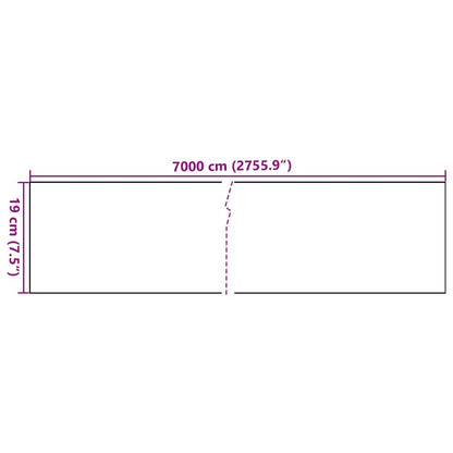 vidaXL Garden Privacy Screen PVC 229.7'x0.6' Light Gray, 41619