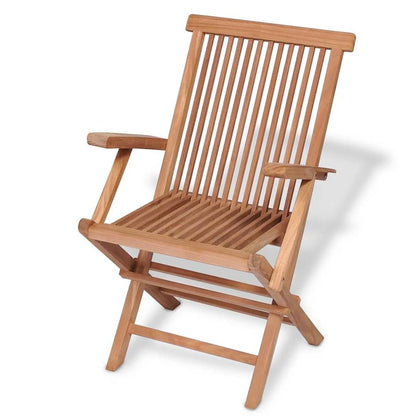 Garden Table And Chair Warm wood color Solid Teak wood 5-Piece Set